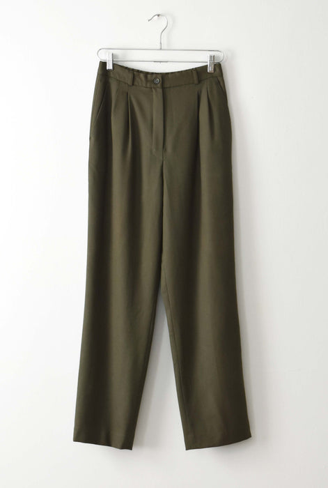 vintage olive wool trousers (m)