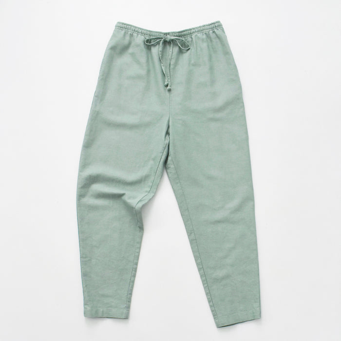 vintage celadon linen pants (m/l)