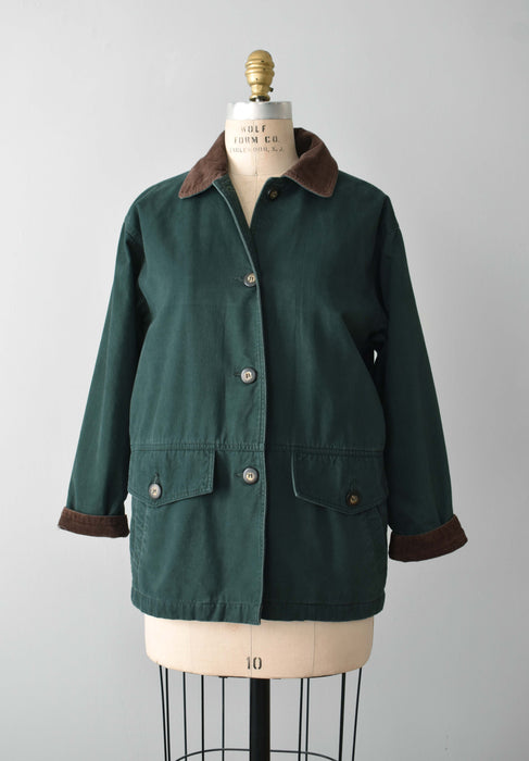 vintage forest chore coat (s)
