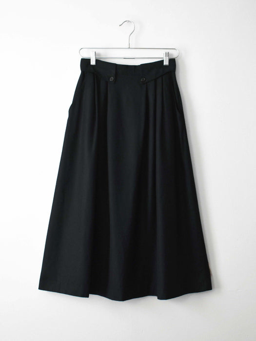 vintage black wool skirt (xs/s)
