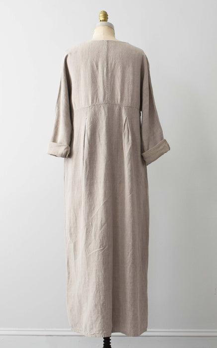 vintage linen duster dress (m/l)