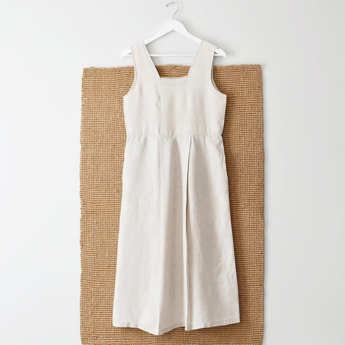 vintage linen market dress (s)