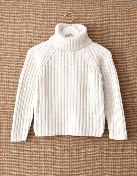 vintage ribbed cotton turtleneck (xs)