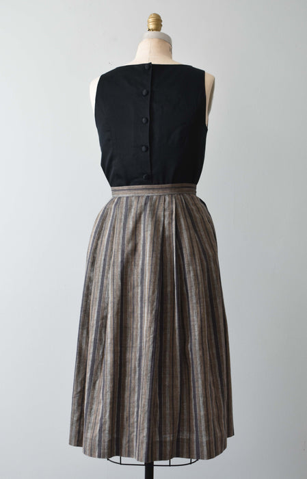 vintage striped linen skirt (xs)