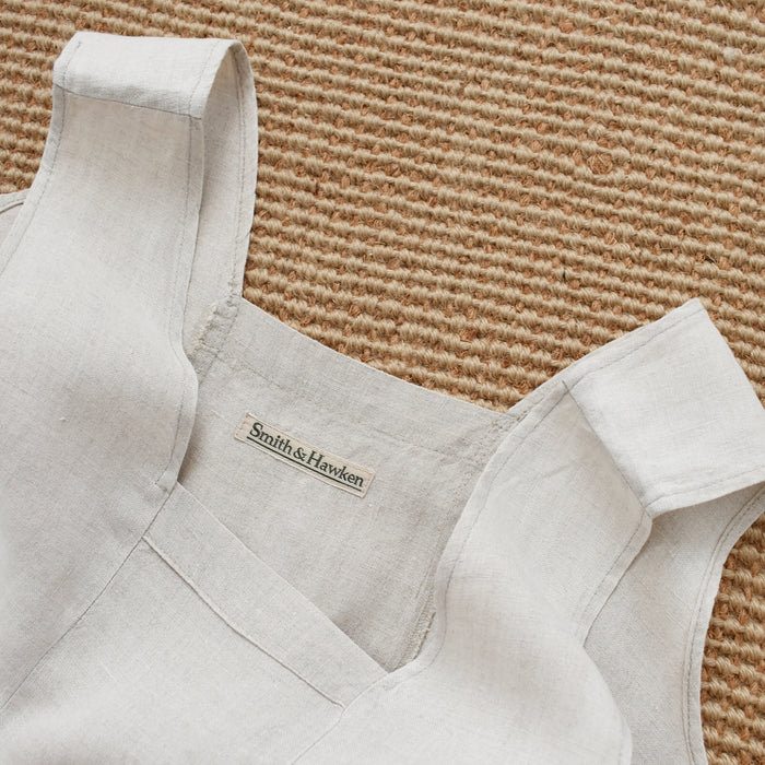 vintage linen market dress (s)