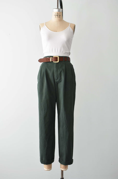 vintage pine cotton trousers (s/m)
