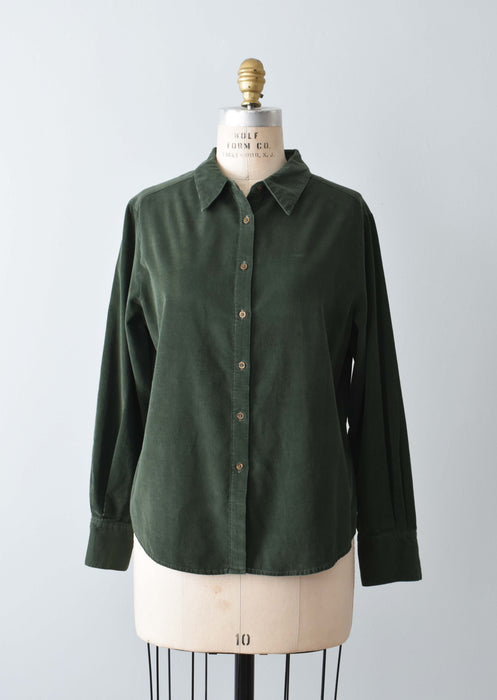 vintage forest corduroy shirt (m)