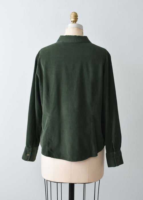 vintage forest corduroy shirt (m)