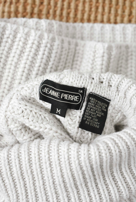 vintage chalk shaker knit turtleneck (s/m)