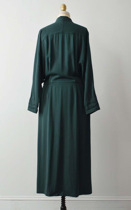 vintage forest duster dress (m)