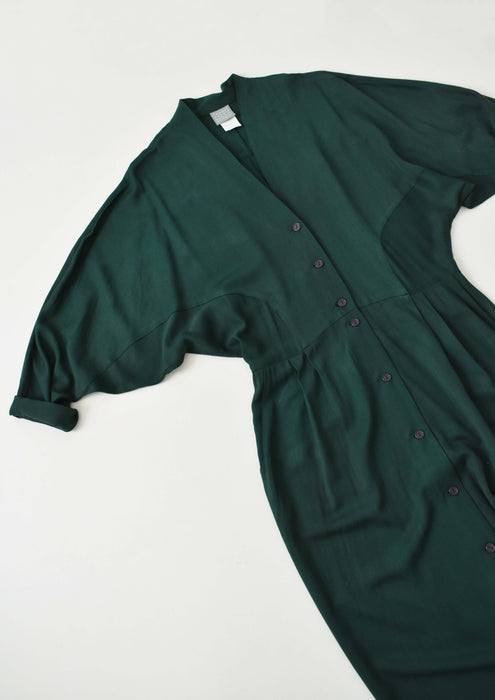 vintage forest duster dress (m)