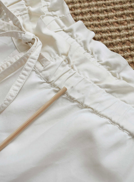 vintage ivory silk pants (l/xl)
