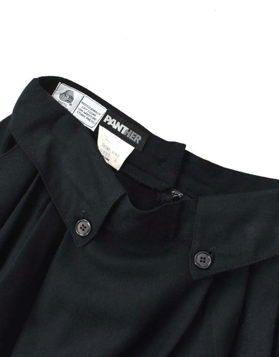 vintage black wool skirt (xs/s)