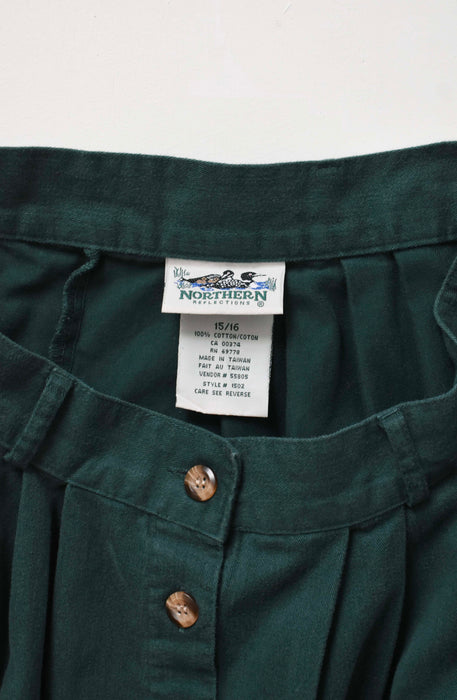 vintage forest cotton skirt (l)