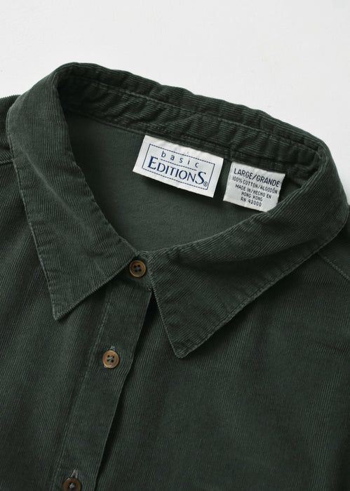 vintage forest corduroy shirt (m)