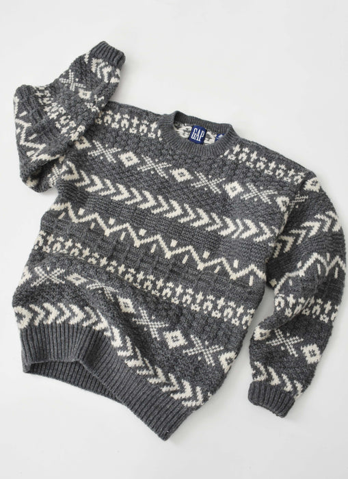 vintage heirloom knit sweater (m/l)