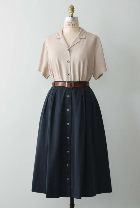 vintage ink midi skirt (m/l)