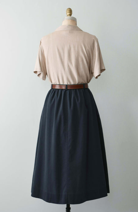 vintage ink midi skirt (m/l)