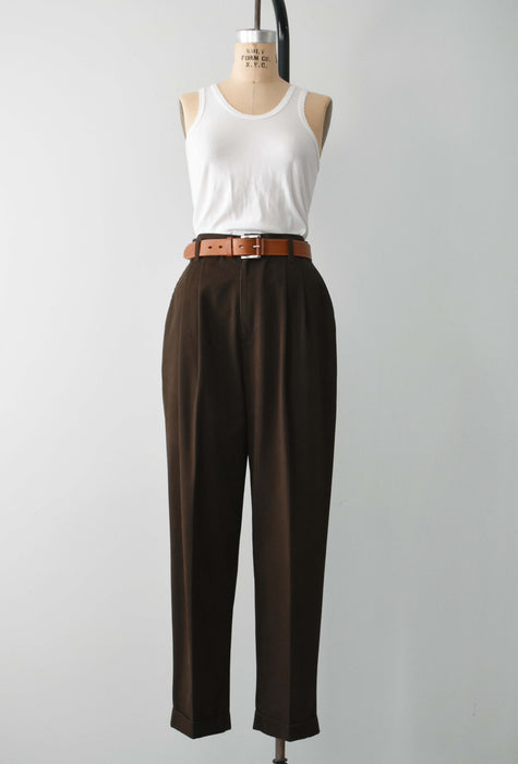 vintage oak cotton trousers (m)