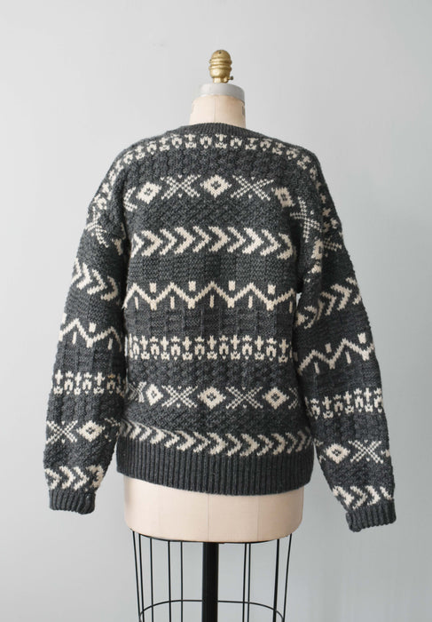 vintage heirloom knit sweater (m/l)