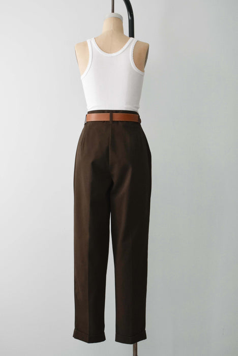 vintage oak cotton trousers (m)