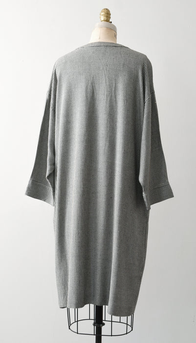 vintage check print dress (l)