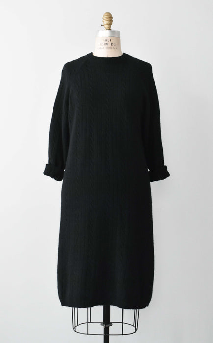 vintage angora sweater dress (s/m)