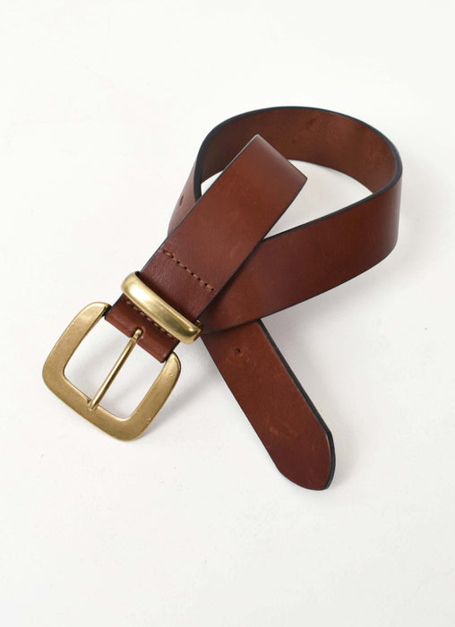 vintage whiskey leather belt (m)