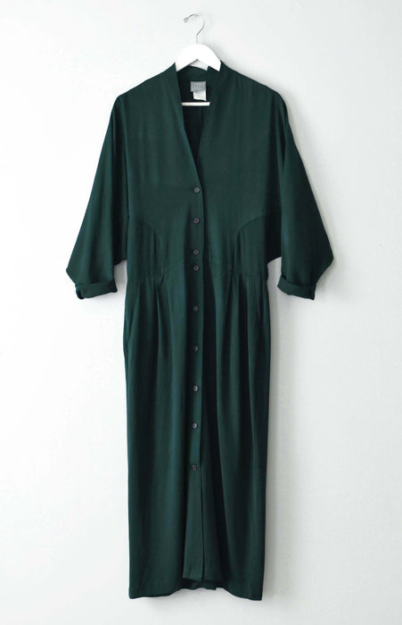 vintage forest duster dress (m)