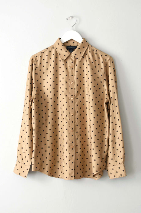 vintage polka dot silk shirt (m/l)