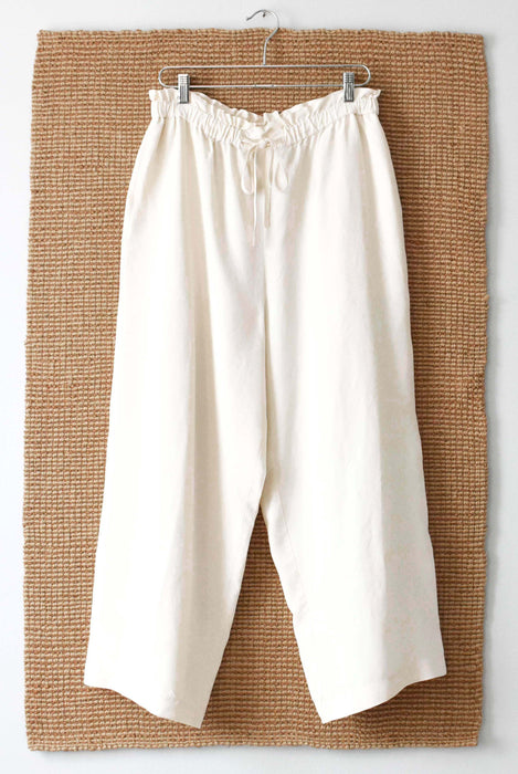 vintage ivory silk pants (l/xl)