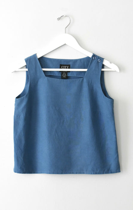 vintage silk & linen tank (xs/s)