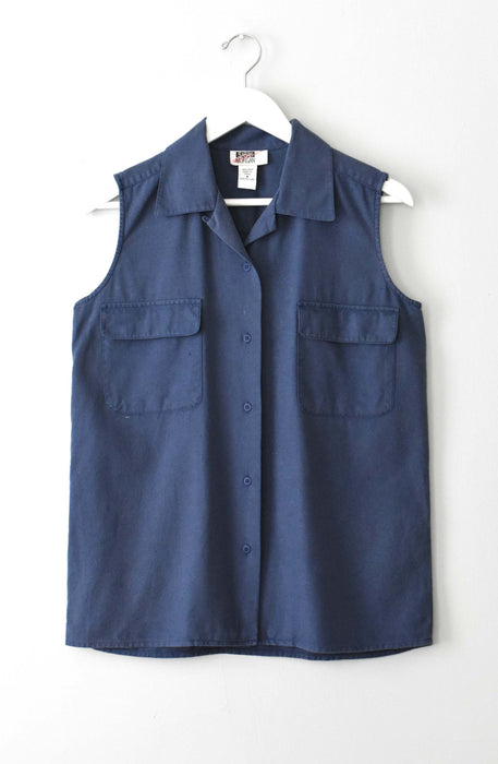 vintage raw silk button up (s/m)