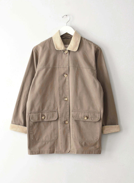 vintage beige chore coat (m)