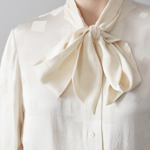 vintage 80s silk blouse