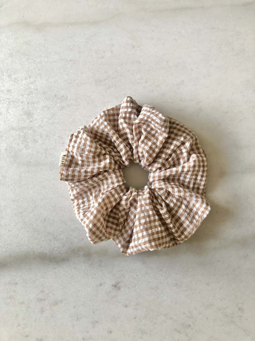 Gingham Cotton Scrunchie