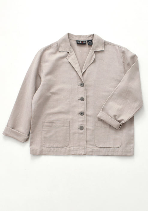 Oat Linen Utility Jacket (s/m)
