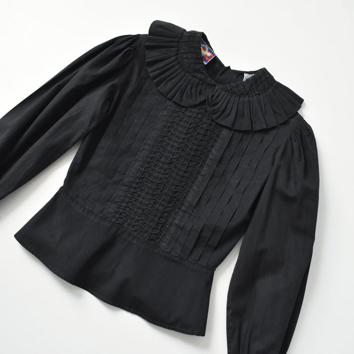 vintage tailored cotton blouse (xs)