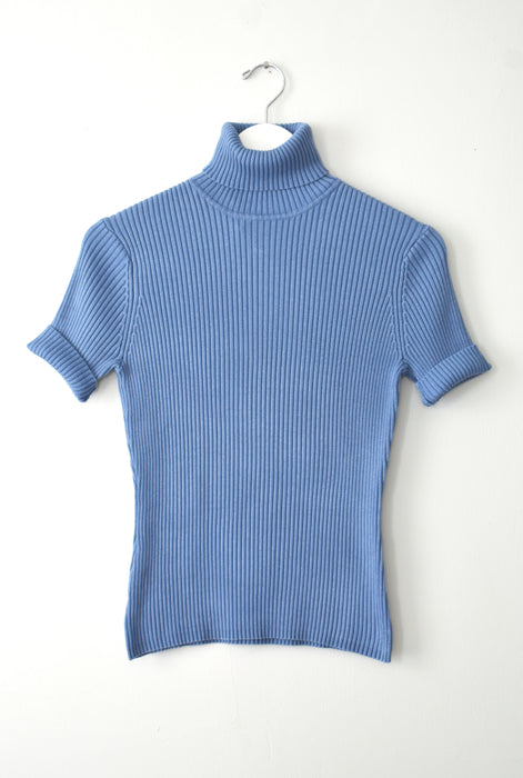 Cornflower Rib Knit Top (s)