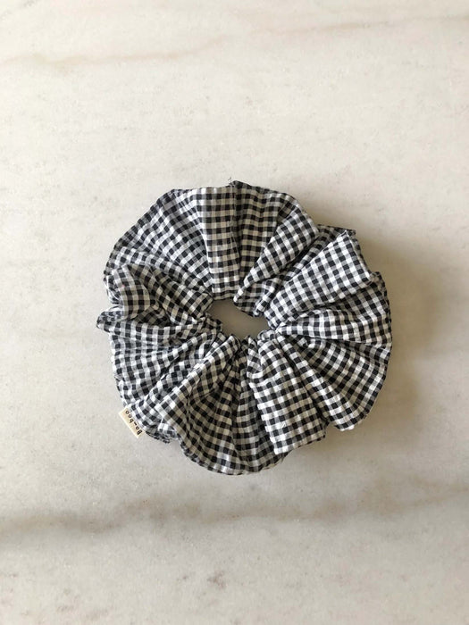 Gingham Cotton Scrunchie