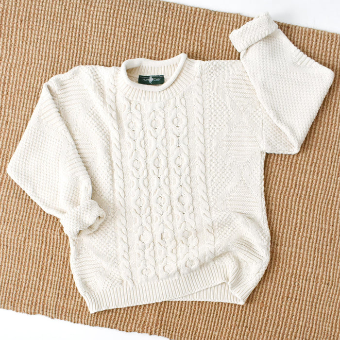 vintage cotton roll neck sweater (s)