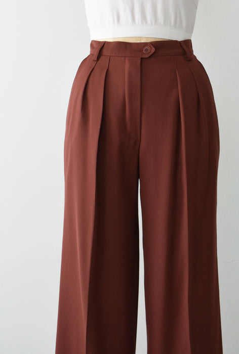 vintage cinnamon wool trousers (xs/s)