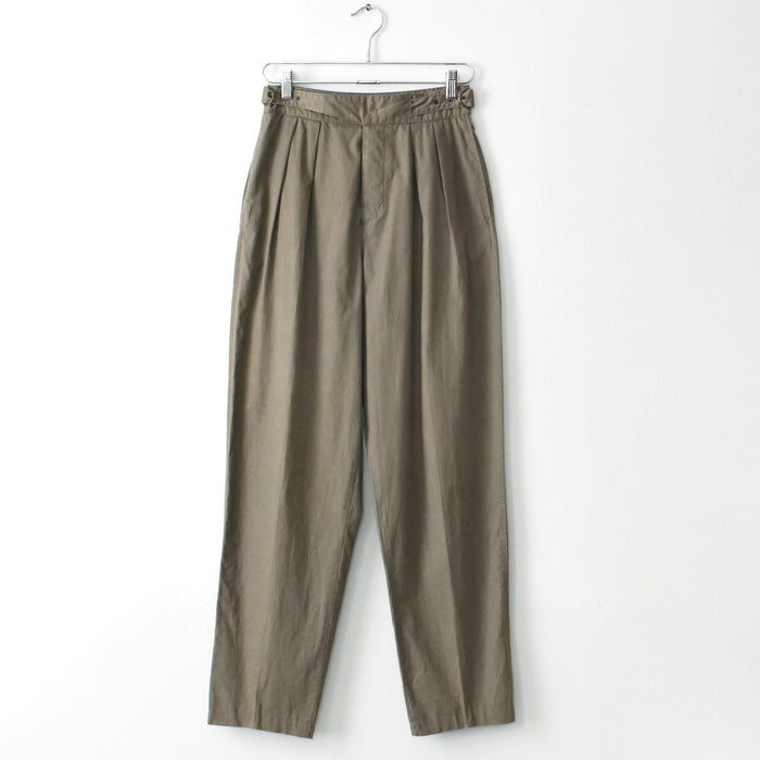 vintage olive buckle trousers (m)