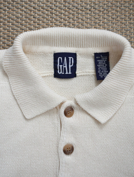 Vintage Collared Knit Sweater (l/xl)