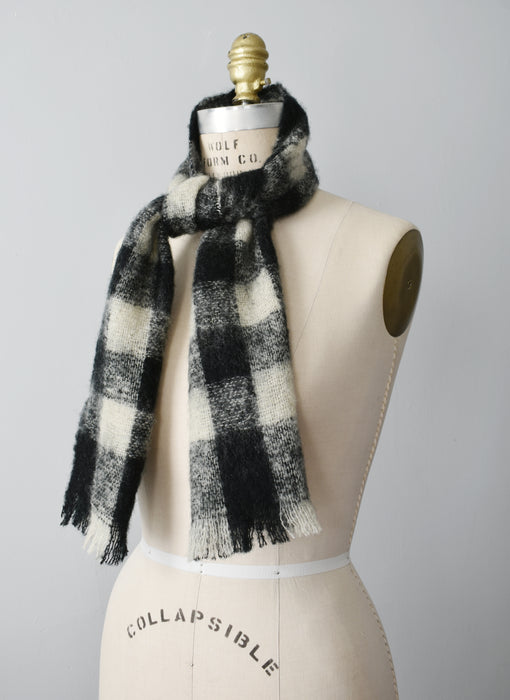 Woven Check Scarf