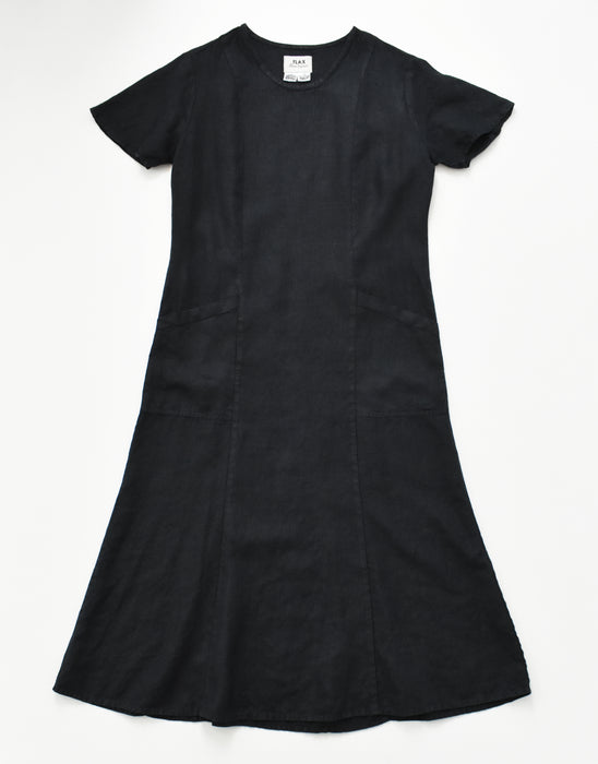 vintage flared linen dress (m)