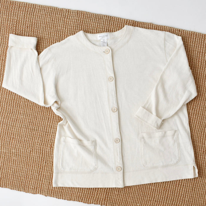 vintage natural cardigan top (m/l)