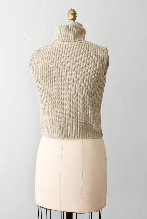 vintage silk knit turtleneck (xs/s)