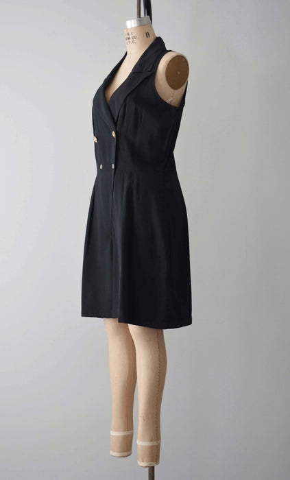 Black Collared Romper (m/l)