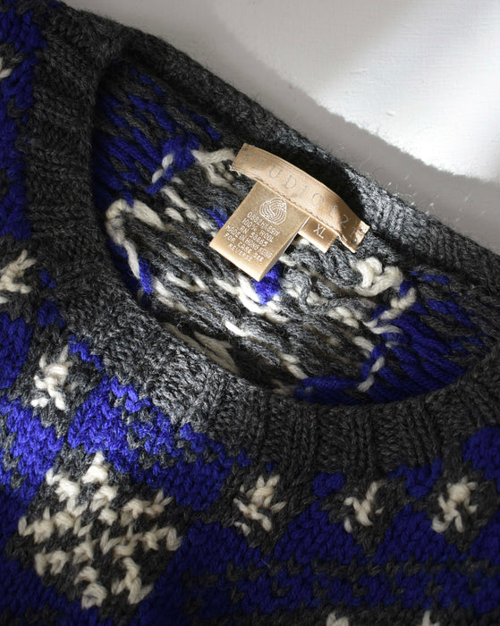 Vintage Wool Star Sweater (l)